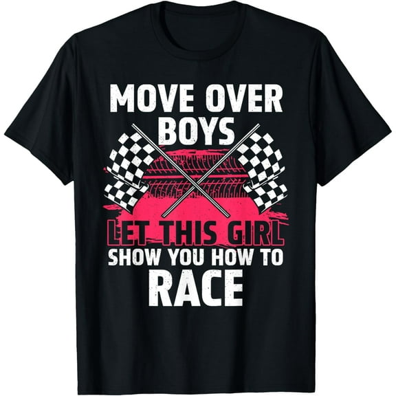 Car Racing Art For Women Girls Race Track Race Car Driver T-Shirt