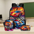 thumbnail image 1 of Car Racing Backpack Set, Durable and Lightweight, Large Capacity and Multiple, Perfect for , Daily Use, or Gifts, Designed with Matching Lunch Bag Pencil Case, Back to , for Teenager,, 1 of 10