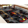 thumbnail image 1 of Car Racing Rugs, Area Rugs, Car Racing Rugs, Garage Rugs, Boy Room Rug, Printed Rug, Printed Rug, Entryway Rug, Large Rug, 2.6'x4' - 80x120 cm, 1 of 8