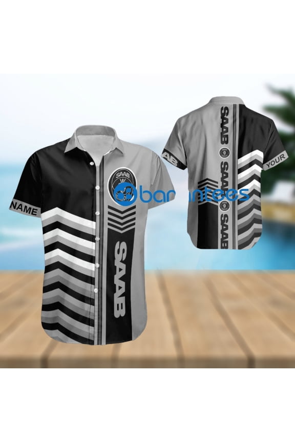 Car Racing Saab Arrow Pattern Hawaiian Shirt New Custom Name Gift title