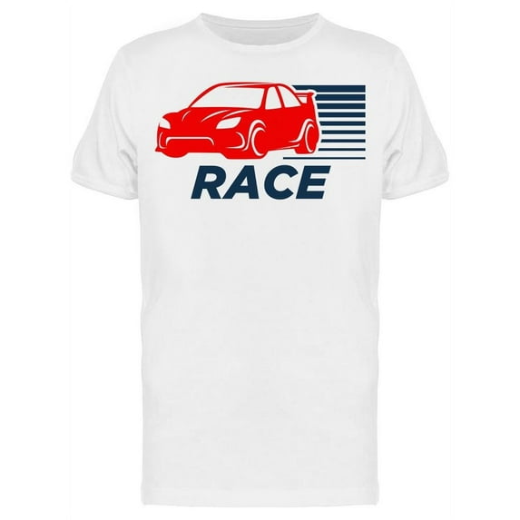Car Racing View T-Shirt Men -Image by Shutterstock, Male Small