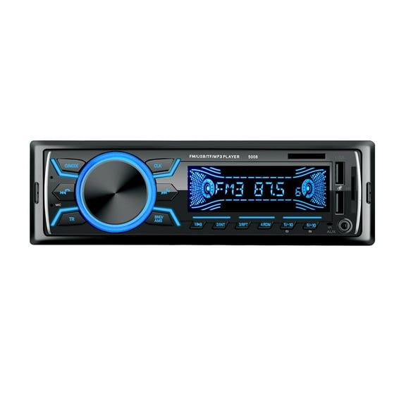 Car Radio 1 DIN Bluetooth FM Audio Player Stereo Music Call Handsfree Car MP3 Player Digital Dual USB With In Dash AUX Input ,Easy to Use