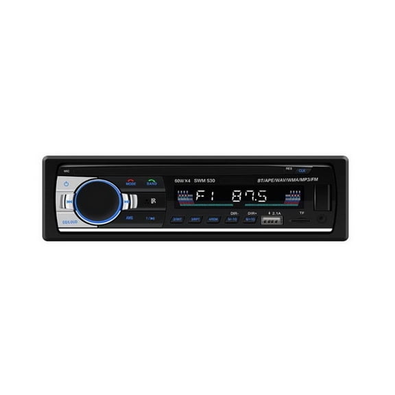 Car Radio 1 Din 4" LCD Dual USB 2.1 Remote Control AUX DC 12V 530 Bluetooth 4.0 FM U Disk RCA In MP3 Player Stereo ,Media Combo