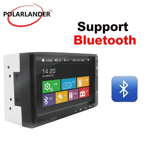 Car Radio 7" 2 DIN Bluetooth Stereo Touch Screen AM/FM/RDS MP5 Player USB/SD/AUX Car Stereo Car Audio