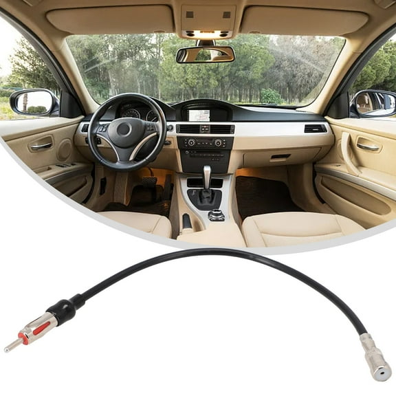 Car Radio Antenna Adapter Iso To Din Cable For Dab Car Radio For Fm/Am Aerial To Dab Radio Stereo Receiver Car Electronics