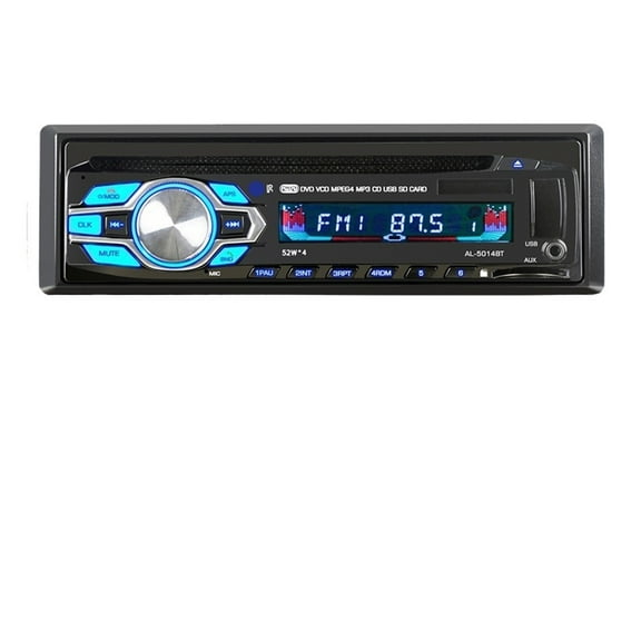 Car Radio DVD VCD CD MP3 Bluetooth Auto Car Stereo Bluetooth Player Phone AUX-IN FM USB 1 Din 5V Charger In 12V ,Longer Watching Time