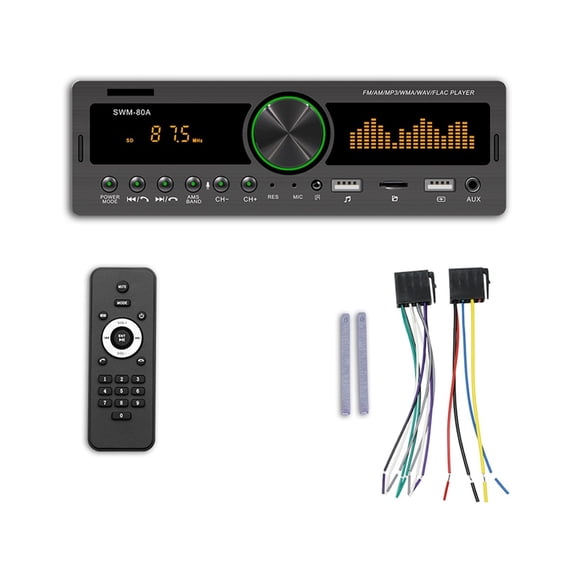 Car Radio Digital Bluetooth Handsfree Car MP3 Player Stereo 60Wx4 FM Audio Kit USB/SD 3.5mm AUX Input Support Bluetooth Finder ,Easy to Use