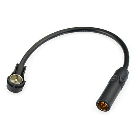 Car Radio Extension Conversion Cable Connector Adapter, 30cm, DIN Plugs Male to Female Socket for Vehicle Radios