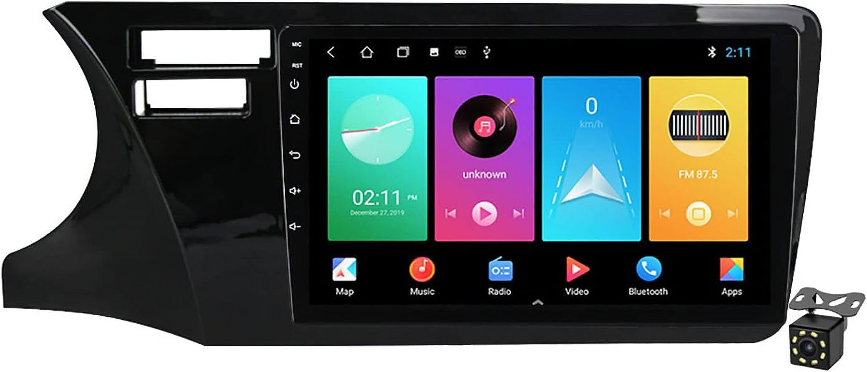 Car Radio Multimedia Player with Backup Camera for Honda City 20142017