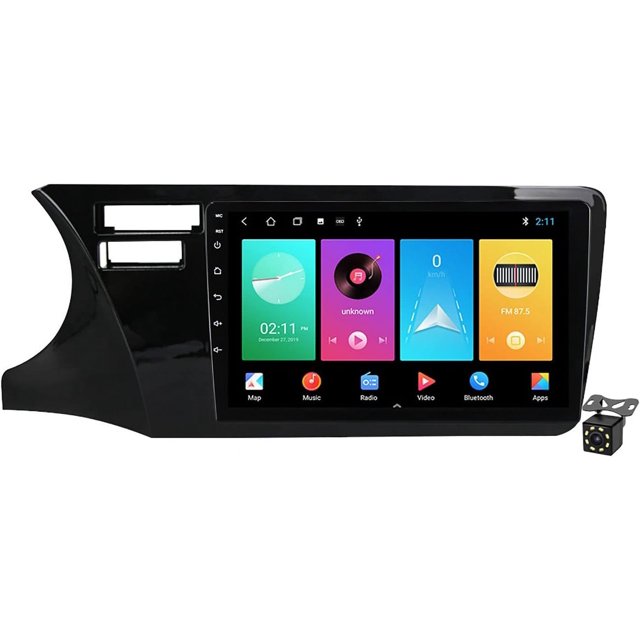 Car Radio Multimedia Player with Backup Camera for Honda City 20142017