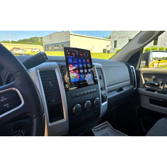 Car Radio Para Dodge Ram 1500 2009-2012, Upgrade 9.7" Fit for Wireless CarPlay & Android Auto, Android 13 GPS SWC Bluetooth IPS Touchscreen, 2+32G