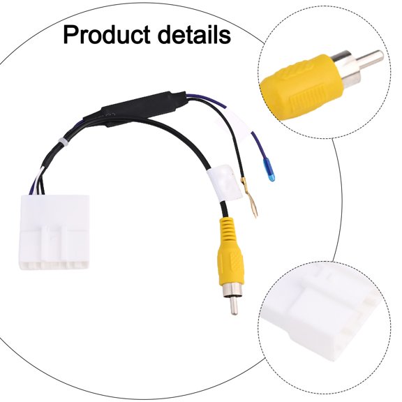 Car Radio Parking Rear Camera Video Plug Converter Cable For Kia Adapter Fangkenuo
