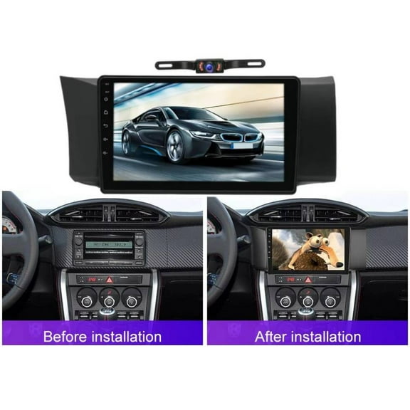 Car Radio Stereo for 2012-2016 Subaru BRZ Scion, Carplay Andriod Auto GSP Navigation FM Bluetooth Wifi SWC, Android 13 9 Inch Touchscreen Car Multifunctional Player