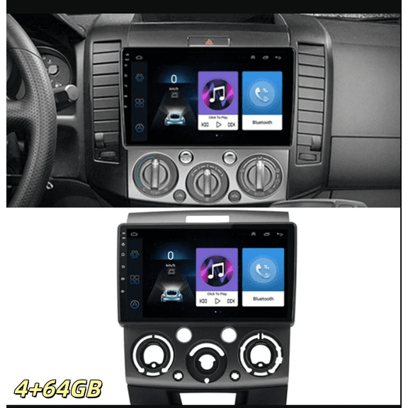 Car Radio Stereo 9-inch Android 15 GPS Navigation Head Unit Support Carplay Android Auto Bluetooth SWC DSP FM/RDS Radio WiFi Player 4+64G for Ford Everest 2006-2010