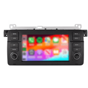 Car Radio Stereo For BMW E46 3 Series 1998-2004, 4+64GB 7 Inch Car Stereo TouchScreen GPS, Wireless CarPlay & Android Auto, Backup Camera /WiFi/FM/Bluetooth/SWC