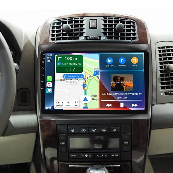 Car Radio Stereo for Cadillac CTS 2003-2007 Cadillac SRX 2004-2008 Apple Carplay Android Auto 10.1 Inch IPS Touch Screen Car Stereo with Bluetooth WiFi DSP GPS Navigation FM/RDS Backup Camera SWC