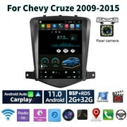 Car Radio Stereo for Chevy Cruze 2009-2015, 9.7" Touchscreen Android 13 Support Carplay Android Auto/High Definition 1080P/Navigation/Bluetooth/Steering Wheel Control/Camera/Radio/2+32G,Black