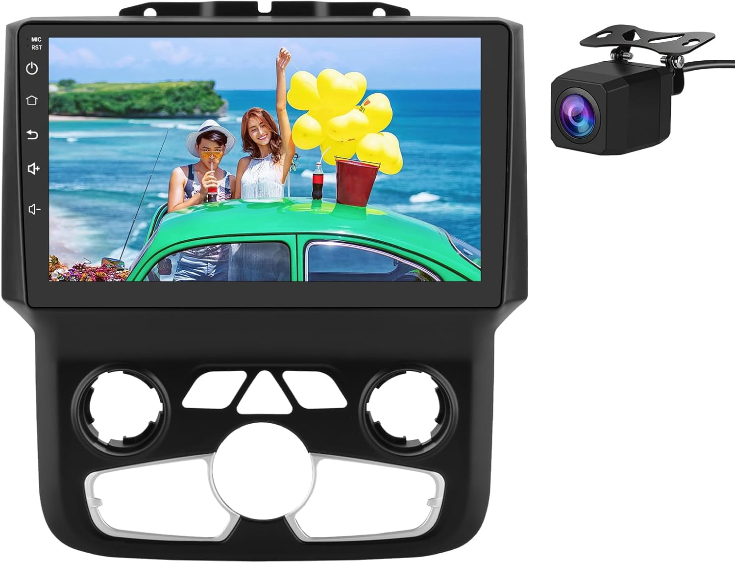 Android Car Radio For Dodge Ram 2013-2019 - 9" Touchscreen, Wireless CarPlay, Backup Camera, Steering Wheel Control