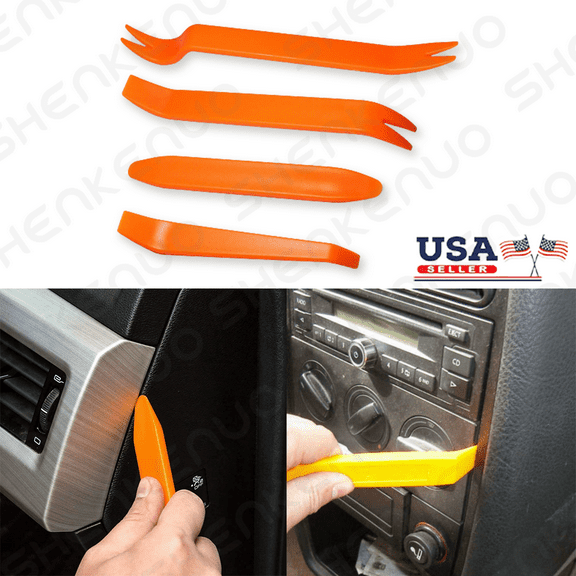 Car Radio Stereo Door Clip Trim Dash Panel Install Removal Pry Tool Plastic Kit