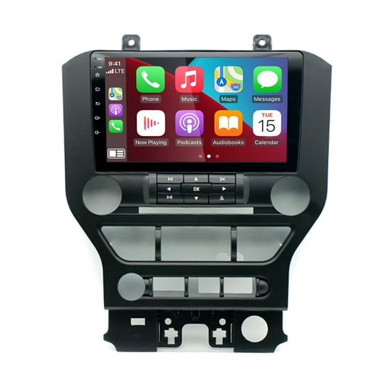 Car Radio Stereo for Ford Mustang 2015-2021, Carplay Andriod Auto GSP Navigation FM Bluetooth Wifi SWC, Android 13 9 Inch Touchscreen Car Multifunctional Player