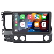 Car Radio Stereo for Honda Civic 2006-2011, Carplay Andriod Auto GSP Navigation FM Bluetooth Wifi SWC, Android 13 10.1 Inch Touchscreen Car Multifunctional Player
