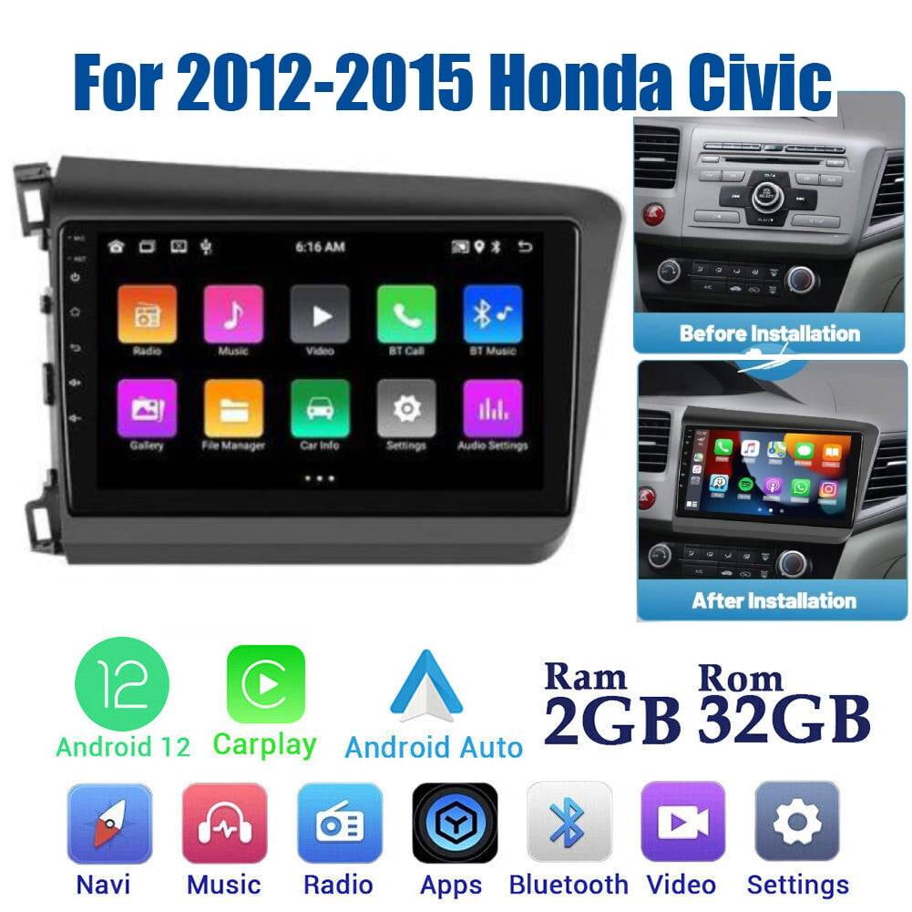 For 2012-2015 Honda Civic Hatchback LHD Stereo Radio FM 9Android 10.1 Head  Unit