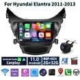 thumbnail image 1 of Car Radio Stereo for Hyundai Elantra 2011-2013, 9" Touchscreen Android 13 Support Carplay Android Auto/High Definition 1080P/Navigation/Bluetooth/Steering Wheel Control/AHD Camera/Radio/2+32G,Black, 1 of 11