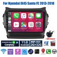 thumbnail image 1 of Car Radio Stereo for Hyundai IX45 Santa FE 2013-2018, 9" Touchscreen Android 13 Support Carplay Android Auto Navigation Bluetooth Radio Video Steering Wheel Control 2G+32G,Black, 1 of 12