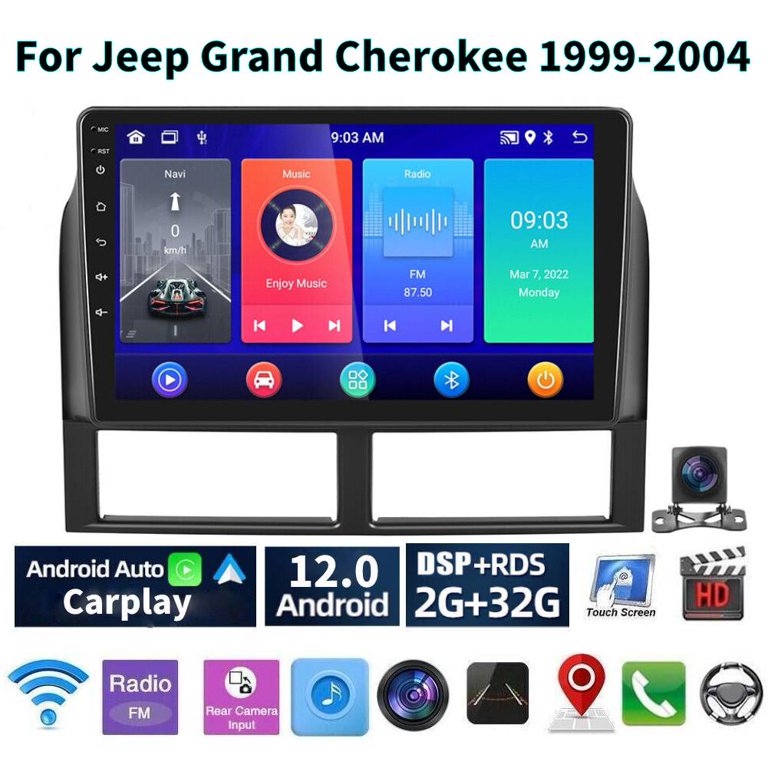 Car Radio Stereo for Jeep Grand Cherokee 1999-2004, 9