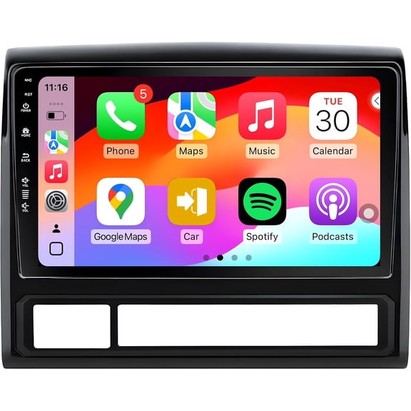 Car Radio Stereo for Jeep Wrangler JK 2007-2018 Dodge Ram 2009-2012, Android 13/ 10inch QLED IPS Touch Screen/Wireless Carplay/Android Auto/Bluetooth/GPS Navigation/WiFi/5G/1080P