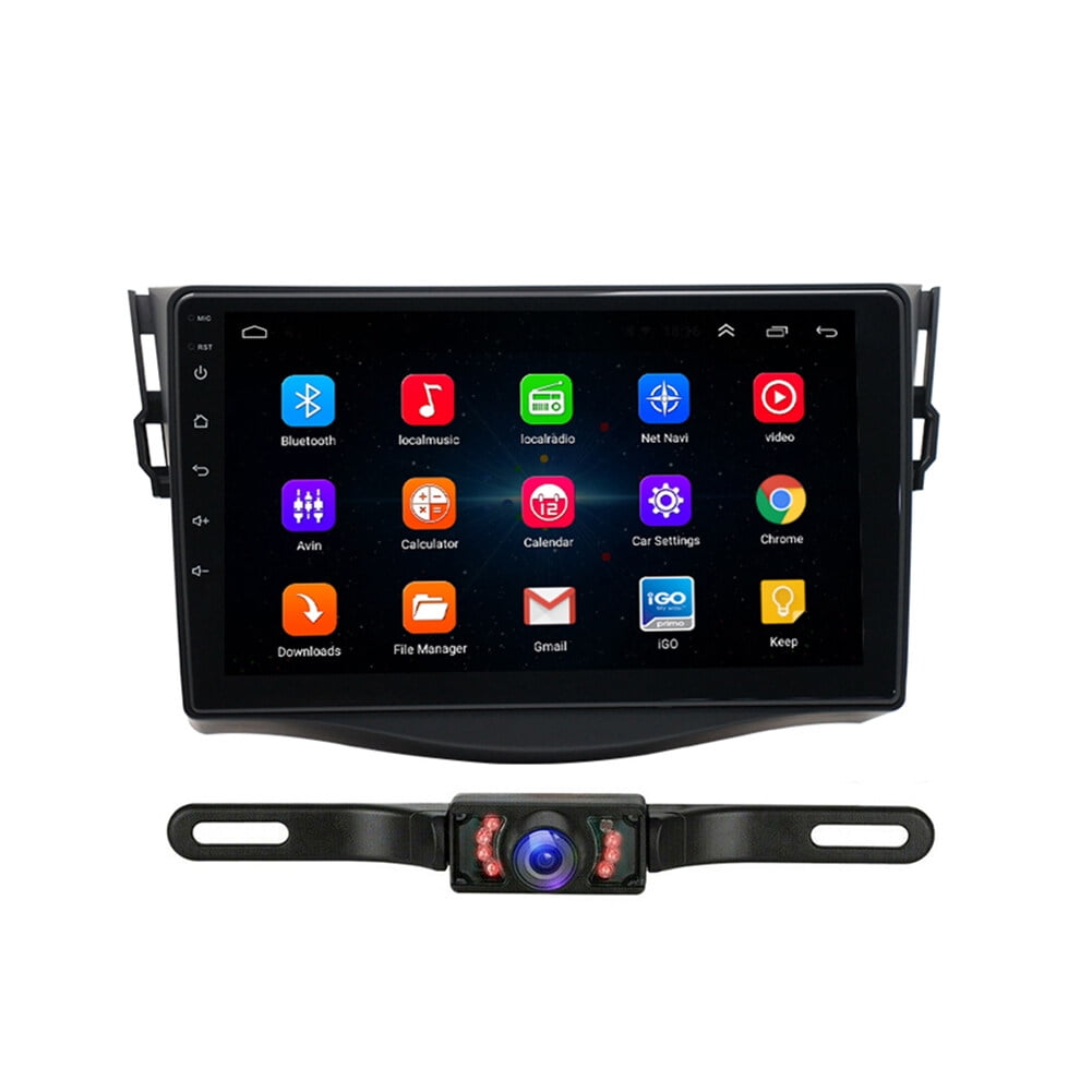 Car Radio Stereo for Toyota RAV4 2007-2012, Carplay Andriod Auto GSP Navigation FM Bluetooth Wifi SWC, Android 11 9 Inch Touchscreen Car Multifunctional Player