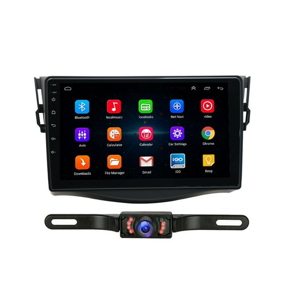 Car Radio Stereo for Toyota RAV4 2007-2012, Carplay Andriod Auto GSP Navigation FM Bluetooth Wifi SWC, Android 13 9 Inch Touchscreen Car Multifunctional Player