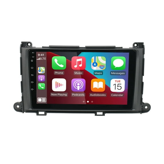 Car Radio Stereo for Toyota Sienna 2011-2014, Carplay Andriod Auto GSP Navigation FM Bluetooth Wifi SWC, Android 13 9 Inch Touchscreen Car Multifunctional Player