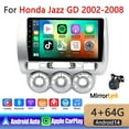 thumbnail image 1 of Car Radio Stereo for Honda Jazz GD 2002-2008 9" Android 14 Touchscreen Wireless Carplay, Car Stereo 4+64G Wifi GPS Navigation Android Auto, 1 of 9