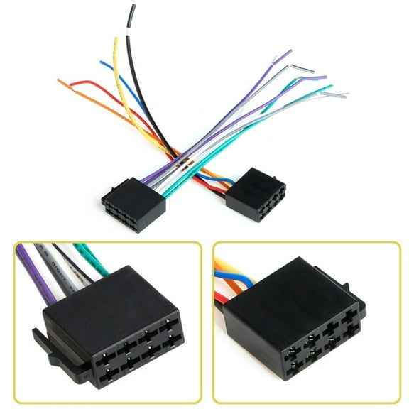Car Radio Wire Wiring Cabe Harness Adapter Connector Plug, Stereo Installation Wire Harness Kit Aftermarket Radio Harness Cable Adapter