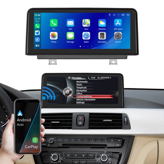 Car Radio for BMW 3/4 Series NBT System 10.25 Touch Screen Wireless Carplay/Android Auto for F30/F31/F32/F33/F34/F36 2012-2015 Years