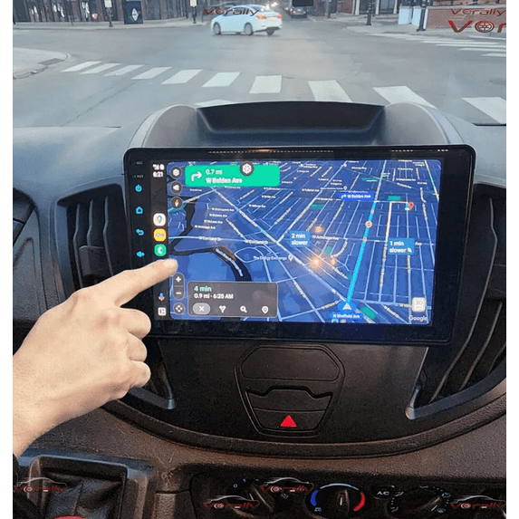 Car Radio for Ford Transit 2013 2014-2019, 3G+32G 9" Android Stereo GPS Navigation WiFi BT SWC Mirror Link Backup Camera