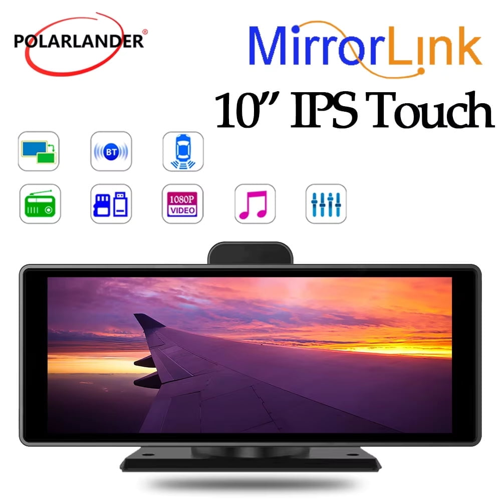 Car Radio1080P Smart Widescreen Wireless Carplay Android Auto 4k HD 32G ...