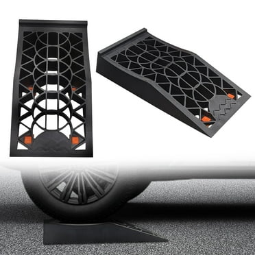 2 Pack Car Ramp, Car Ramp for Oil Change, Slow Profile Car Ramps, Rhino Ramps  Driveway RampLift Vehicle Maintenance