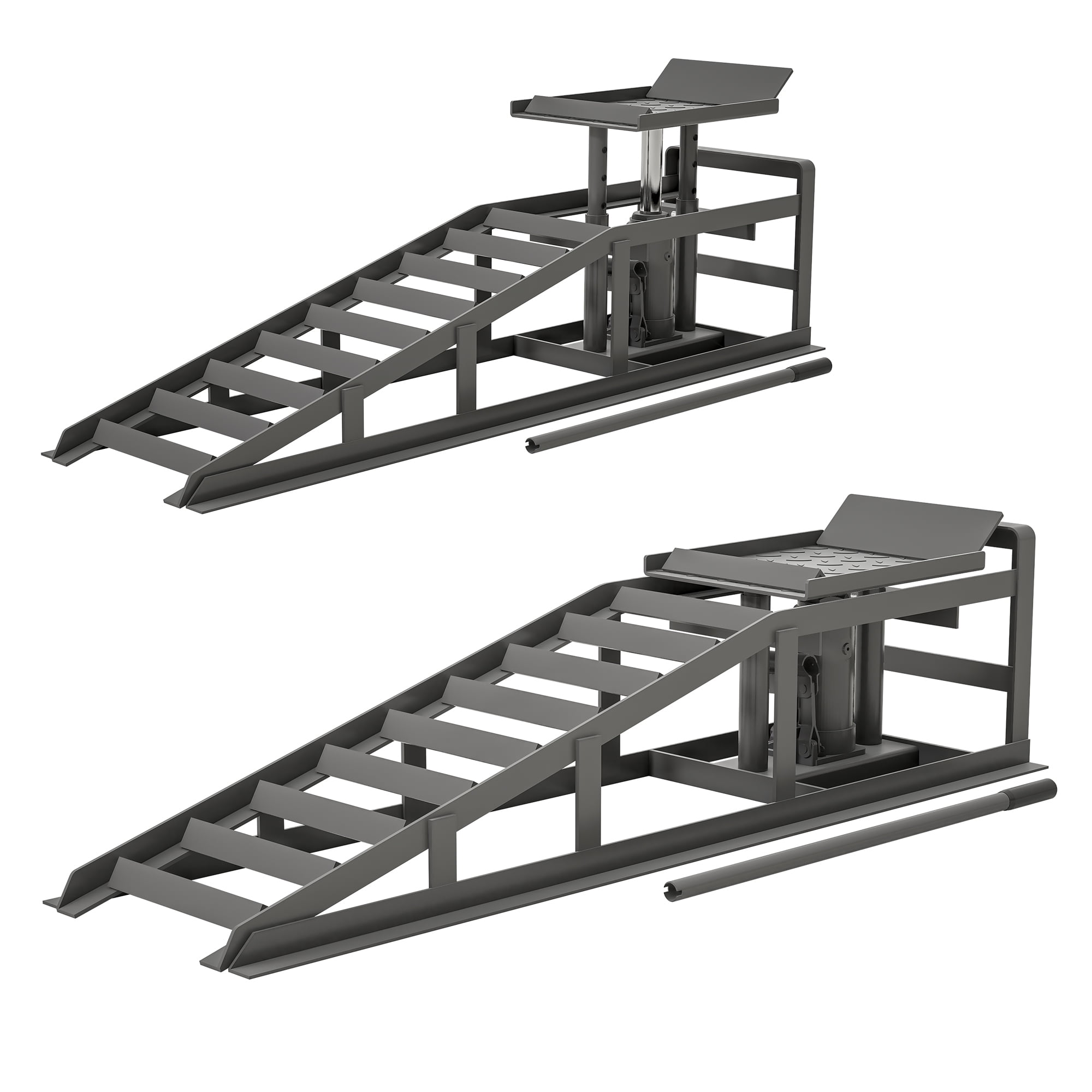 Car Ramps, 5T 10000lbs Low Profile Car Lift Service Ramps Truck Trailer ...