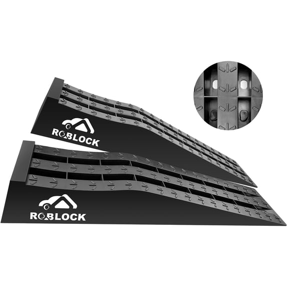 Car Ramps Compact Car Ramps for Lift and Vehicle Maintenance, Portable Low Profile Car ...