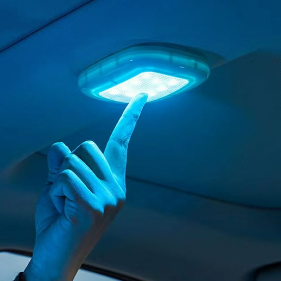 Car Reading LED Light, USB Charging Roof/Trunk Light with 8 Color Options, Press Control for On/Off & Color Change, Non-Destructive Installation & Stable Adsorption, Suitable for Home & Outdoor