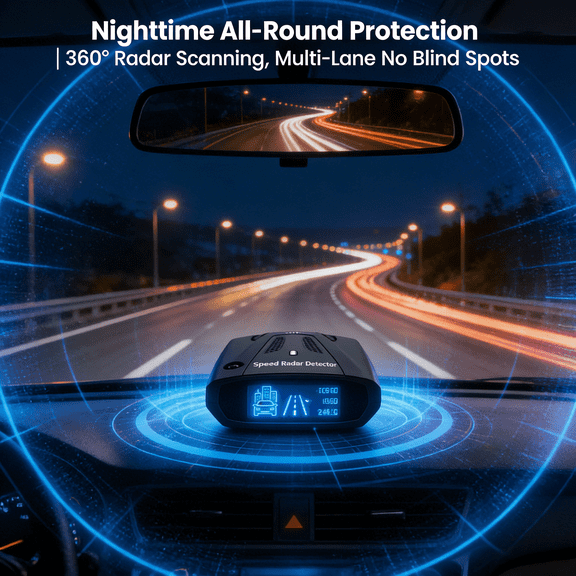 Car Real-Time Driving Data Display Screen, Anti-Glare Design Speed Indicator for Any Vehicle