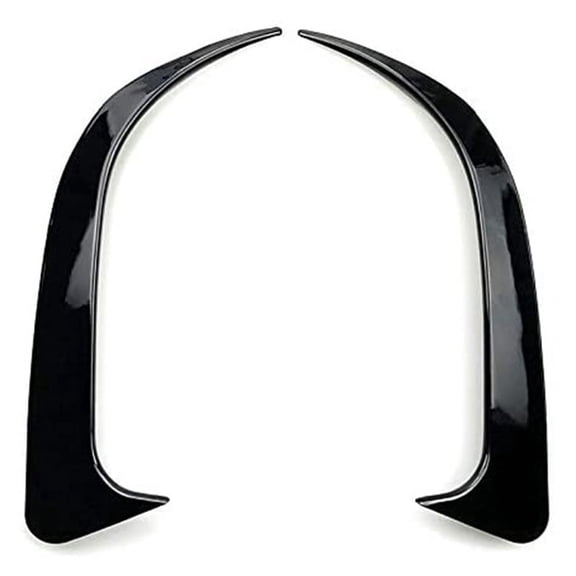 Car Rear Bumper Spoiler Air Vent Cover Trim for Cla W117 CLA45 2013-2018,1 pair * Spoiler,black