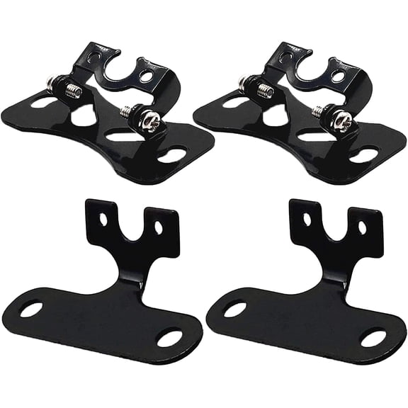 Car Rear Camera Mounting Bracket Kit - Universal Adjustable Vehicle Backup Camera Mount Holder for Reverse Rearview Camera /w 13mm Screw Holes (4 Kits, Installation Bracket Only)