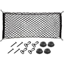 Car Rear Cargo Net, Adjustable Elastic Storage Organizer Net, Trunk Cargo Storage Net, Universal Fit for Car, Vehicle, SUV (43.3"x 15.8")