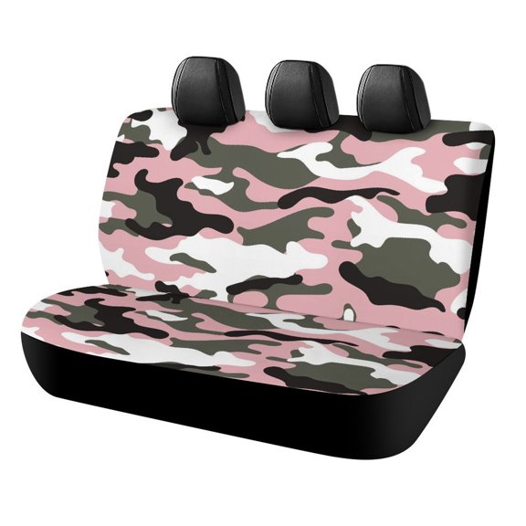 Car Rear Seat Cover 472330in Reduces Wear And Is Soft And Comfortable For Most Car Seats Camouflage Pink White