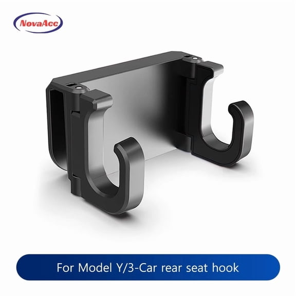 Car Rear Seat Hook For Tesla Model Y Model 3 Hidden Seatback Organizer Foldable Strong Load - Bearing Storage Hook Anti - Slip Headrest Mount