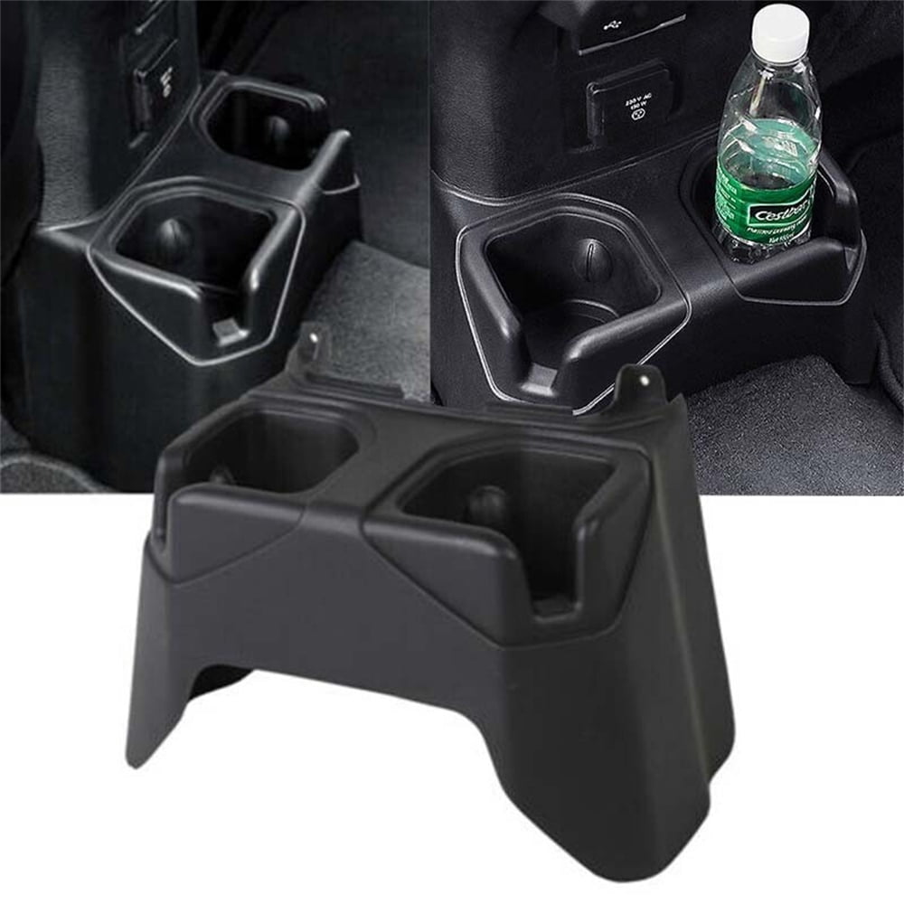 Car Rear Seat Water Cup Holder Car Accessories Black for Jeep Wrangler JL 2018+