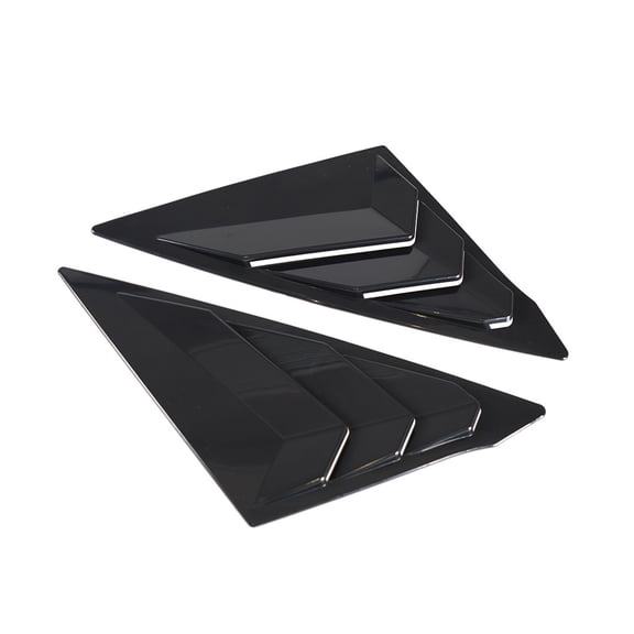 Car Rear Side Window Louver Cover Car Side Louvers Window Shutters Glass Blinds Trim Shades Cover ABS
